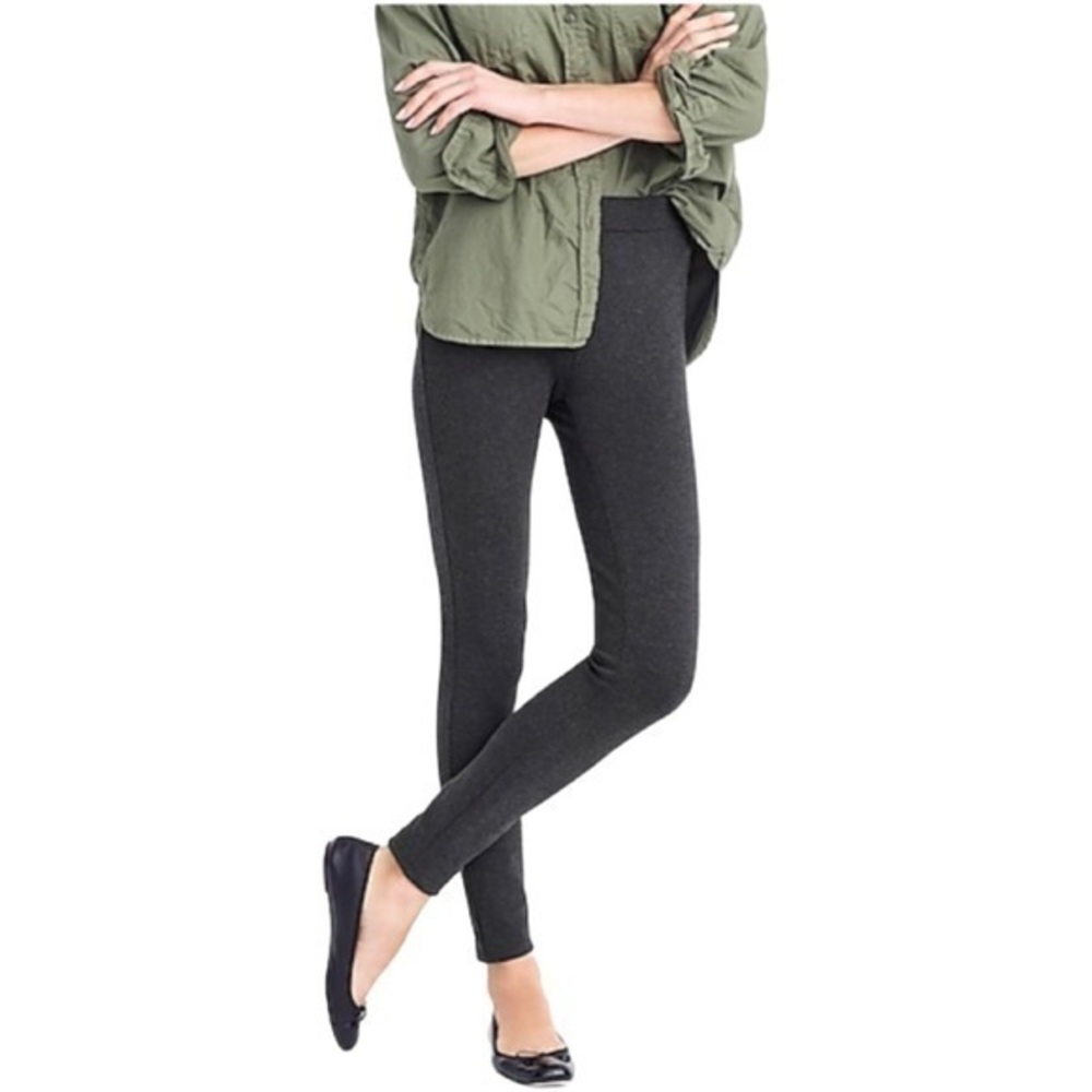 J. Crew Pixie pant in stretch ponte Size S Color Gray